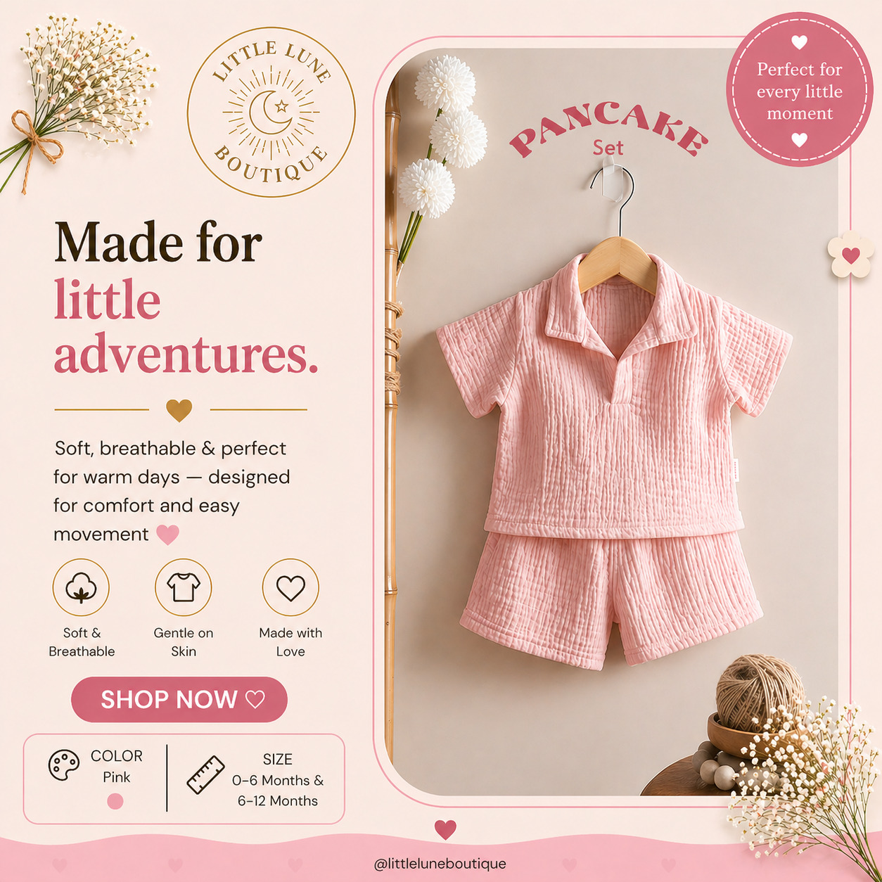 Pancake Baby Set - High Quality Self-Manufactured Baby Outfit