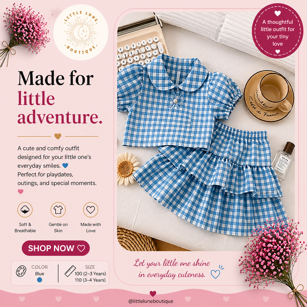 PRINCESS KESLI Girls Blue Dress